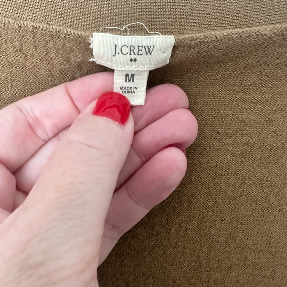 J. Crew Brown Merino Wool Cardigan - M - Picture 4 of 6